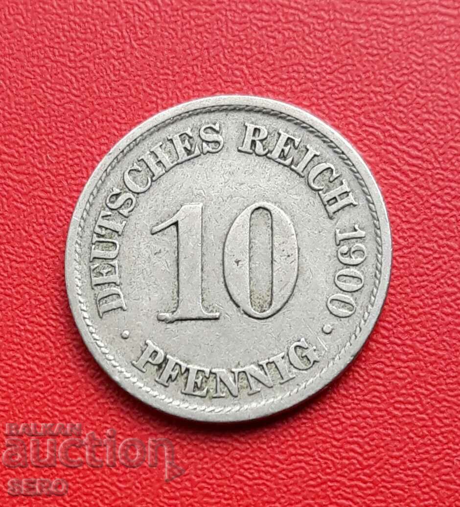Германия-10 пфенига 1900 А-Берлин