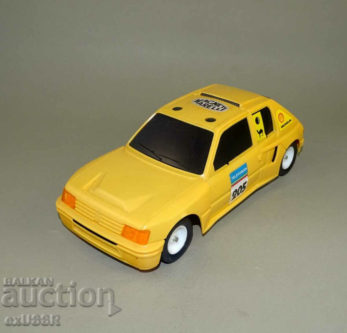 Plastic toy car car Peugeot 205 Rally Peugeot 205
