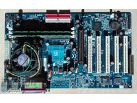 Motherboard GIGABYTE GA - 60XT + 2 RAM PC 133 + processor