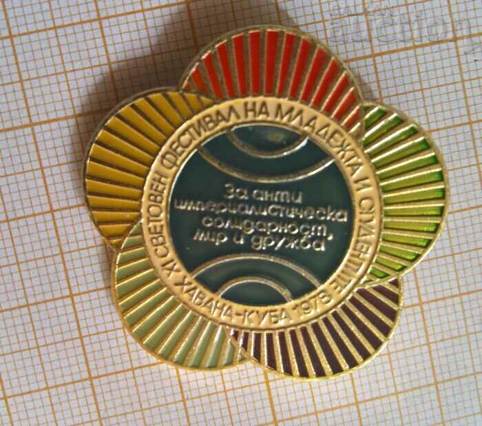 Cuba 1978 Festival Badge
