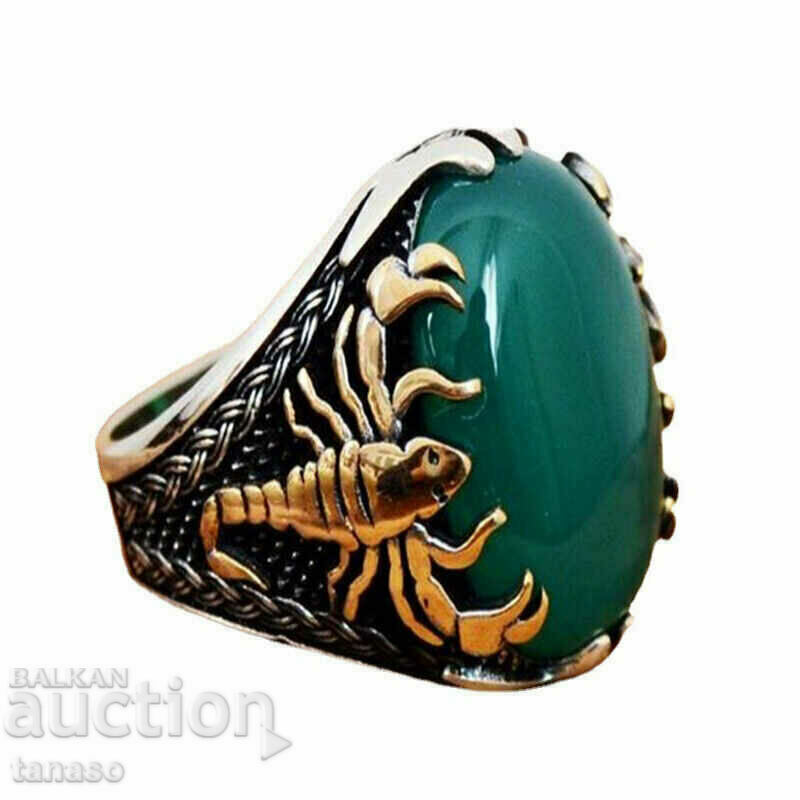 Green jasper ring Green jasper ring