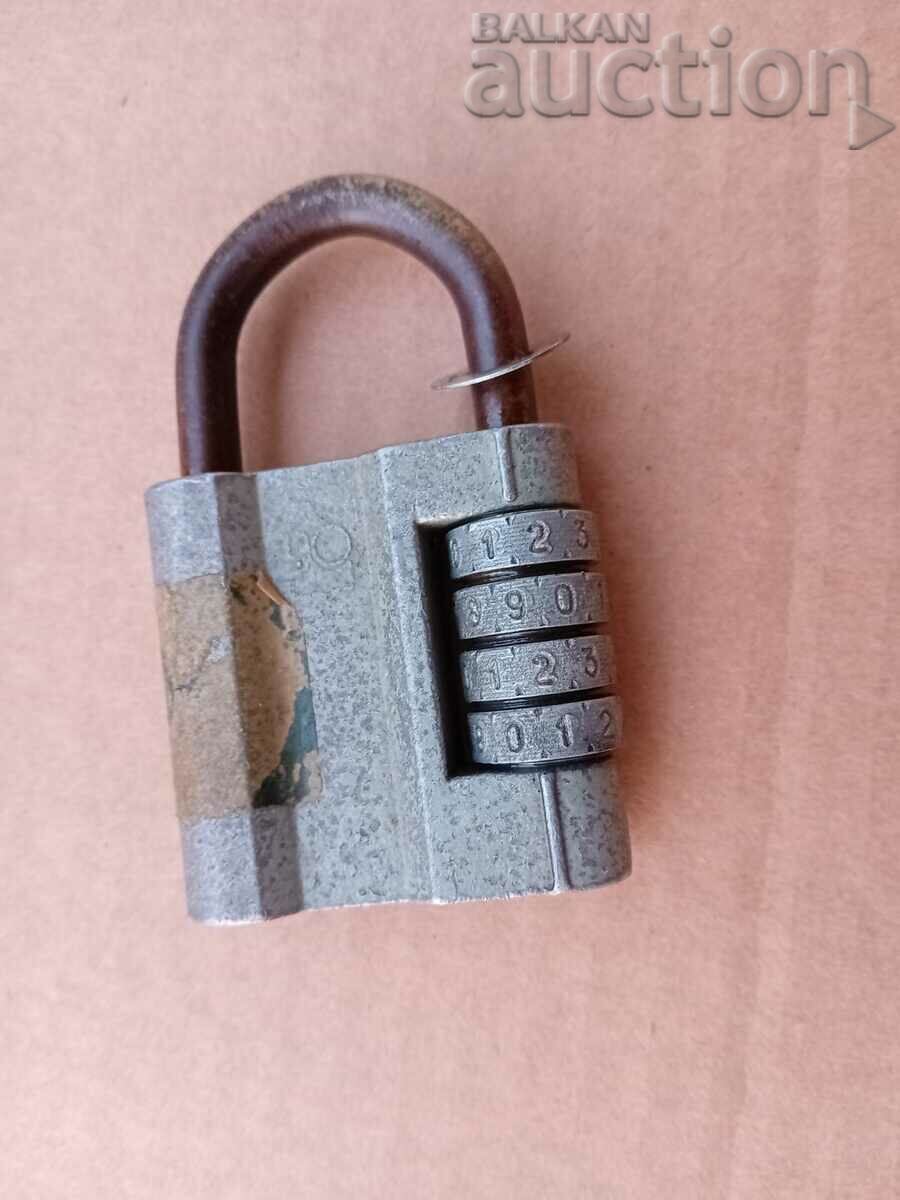 Auction An old padlock with a code from the 70s Auction An old padlock with a code from the 70s