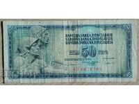 Iugoslavia SFRY - 50 de dinari - 1981 - de la un ban