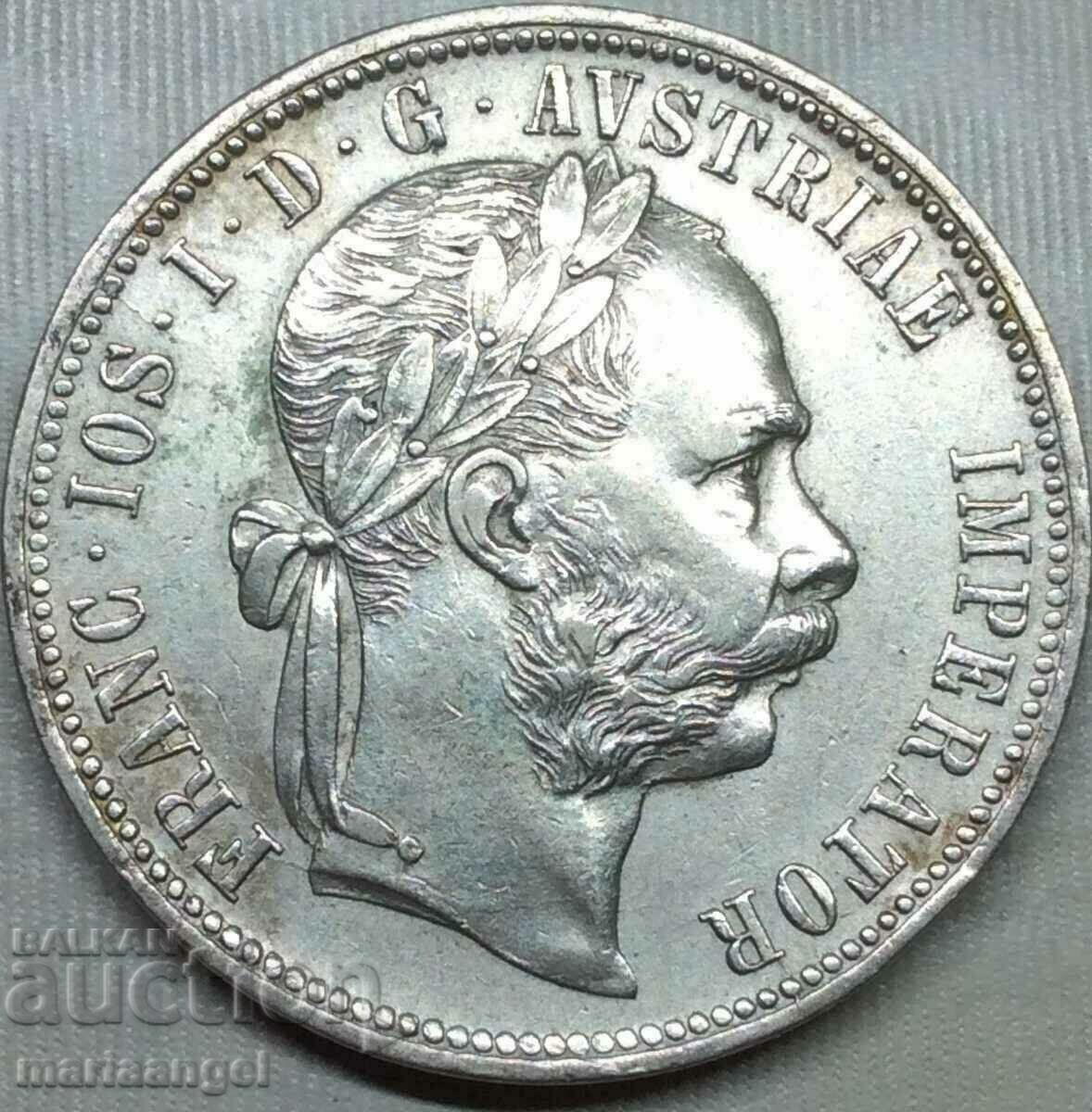 1 Florin 1878 Austria Franz Joseph (1848-1916) silver