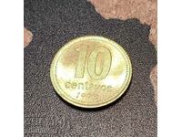 Argentina 10 centavos, 1992