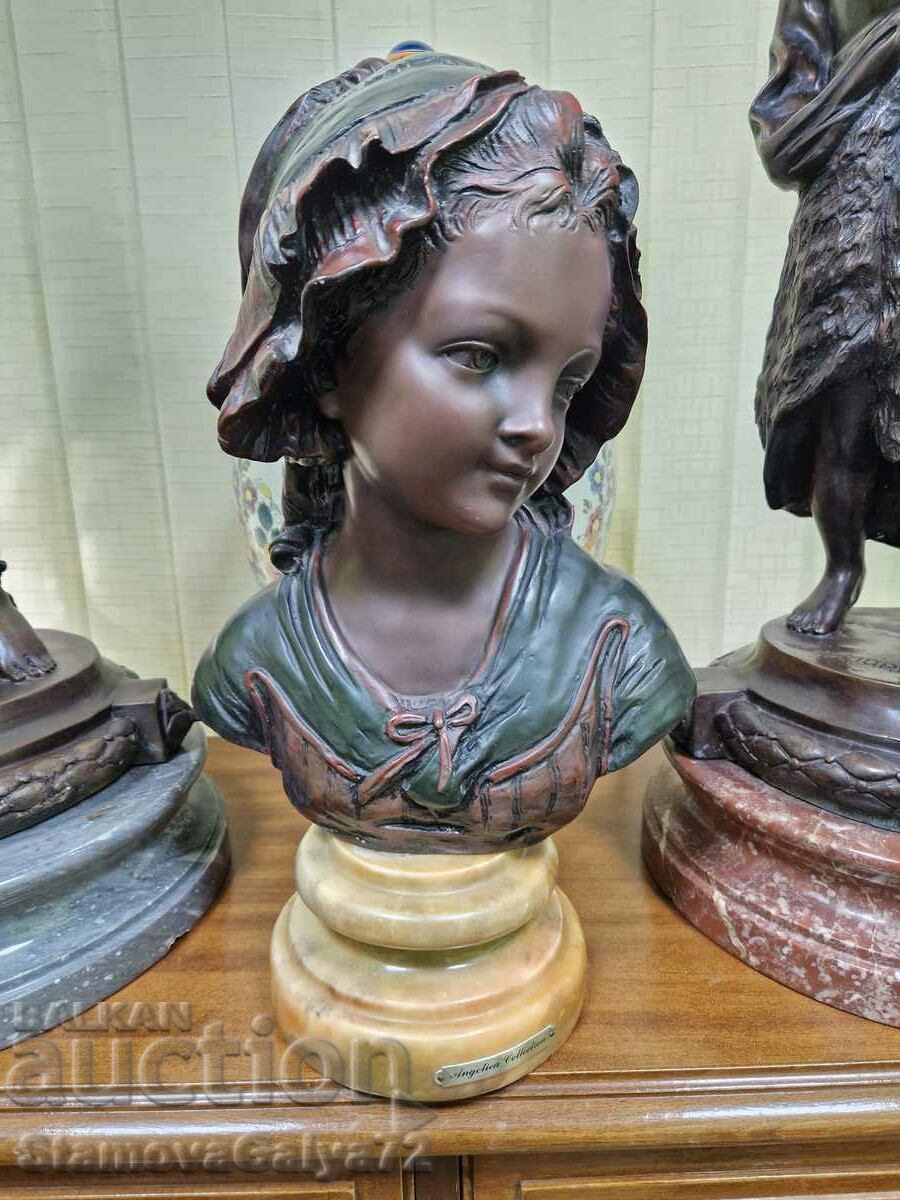 Unique antique collectible Belgian bust