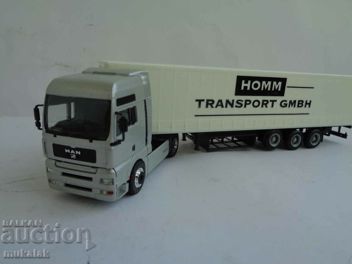 HERPA H0 1/87 MAN TGA TIR TRUCK MODEL TOY TROLLEY with price 35.00 BGN | € 17.90