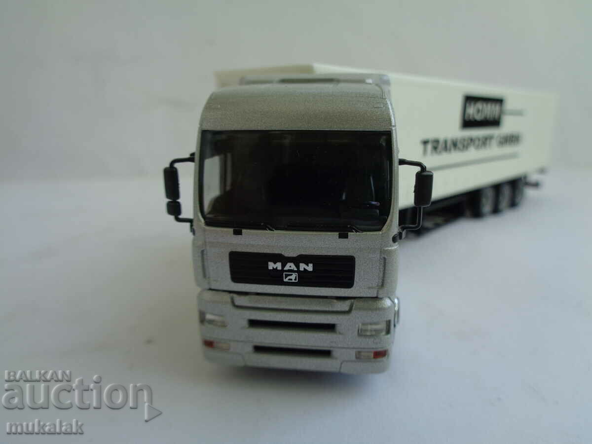 Auction  HERPA H0 1/87 MAN TGA TIR TRUCK MODEL TOY TROLLEY
