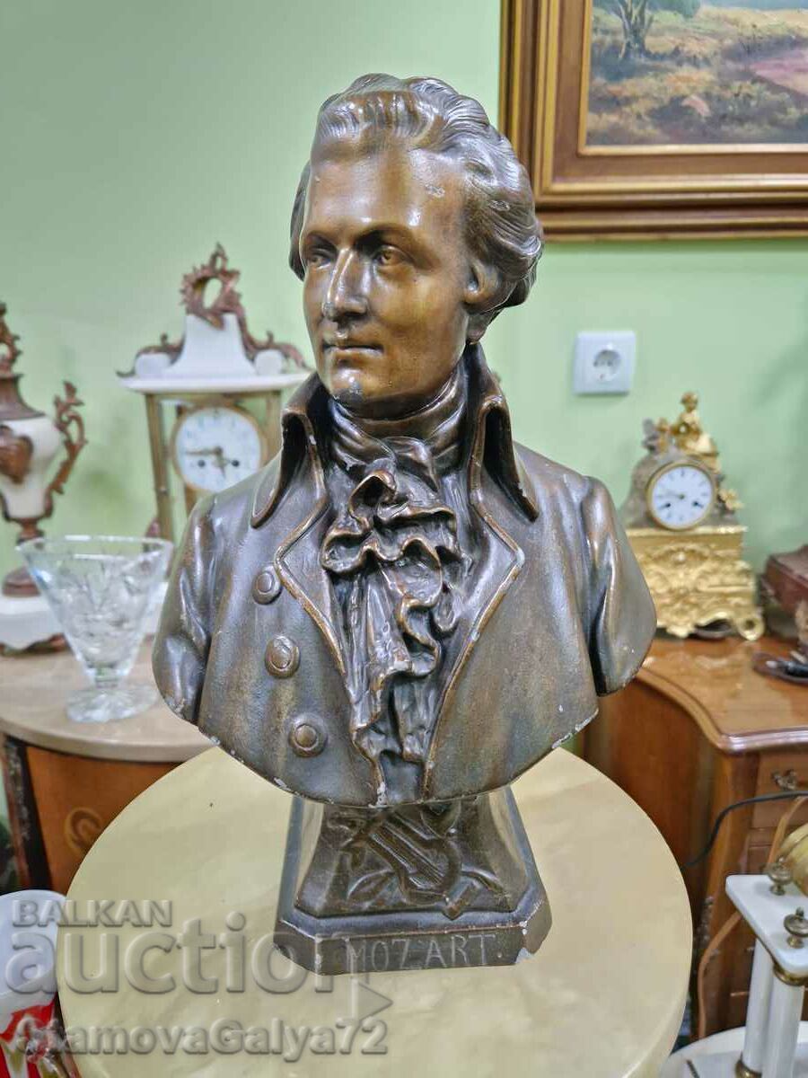 A great antique collectible bust of Mozart