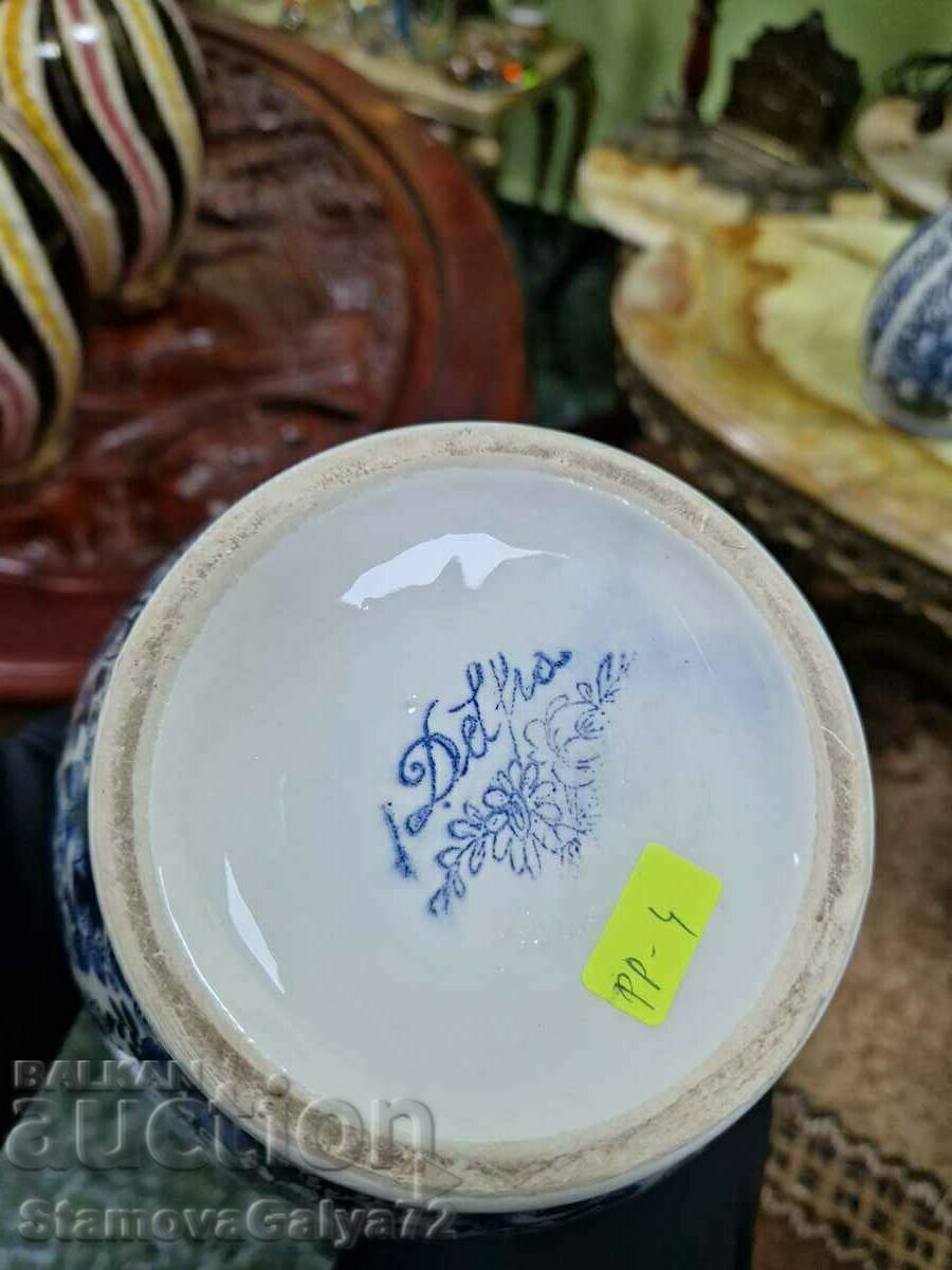 Unique antique set of Delft porcelain vases - 7