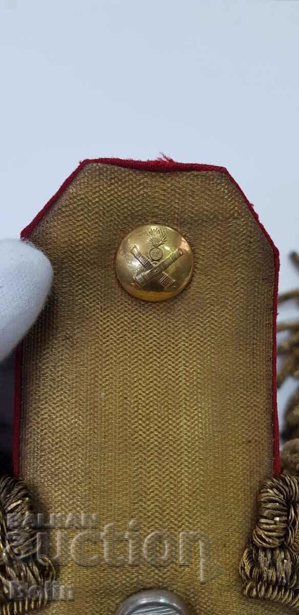 Rare Epaulettes, Major of the 8th Artillery Regiment - Ferdinand I - 5 Rare Epaulettes, Major of the 8th Artillery Regiment - Ferdinand I - 5