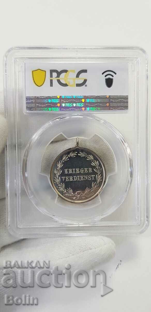 Auction MS 62 - German Silver Medal of Merit - 1892 - 1919 Auction MS 62 - German Silver Medal of Merit - 1892 - 1919