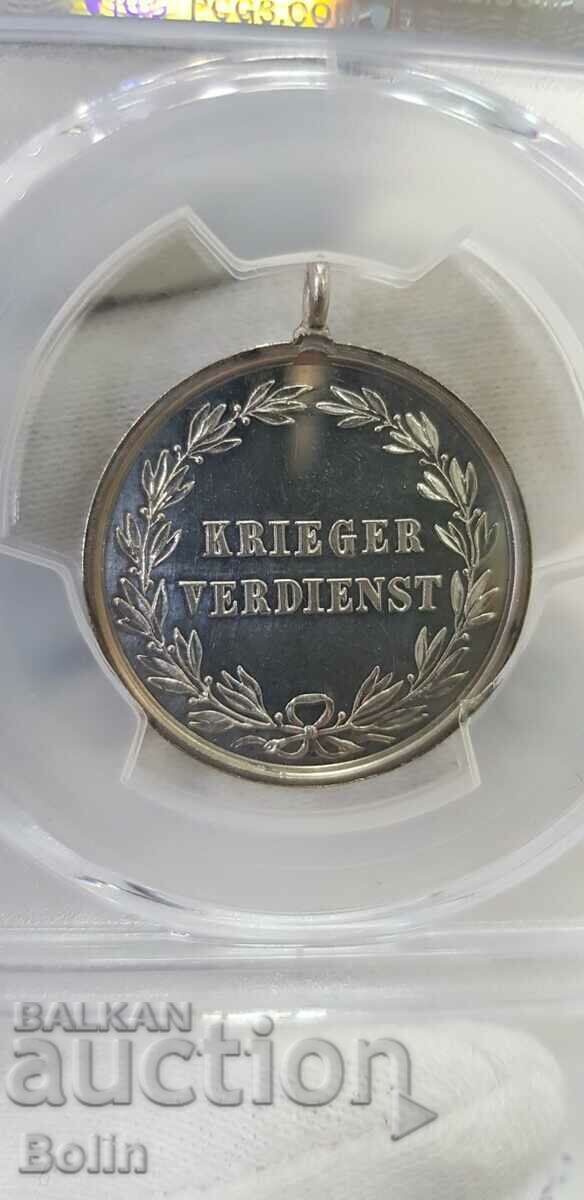 Delivery of MS 62 - German Silver Medal of Merit - 1892 - 1919 Delivery of MS 62 - German Silver Medal of Merit - 1892 - 1919