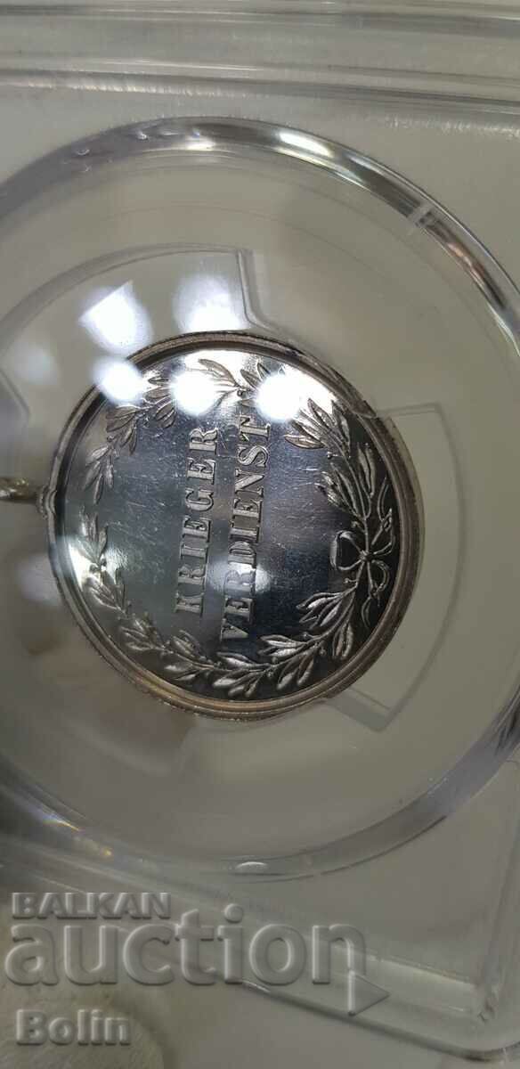 MS 62 - German Silver Medal of Merit - 1892 - 1919 - 5 MS 62 - German Silver Medal of Merit - 1892 - 1919 - 5