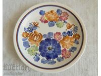 Wall plate hand painted porcelain Poland