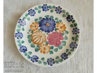 Wall plate hand painted porcelain Poland