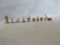 Lot of brass miniatures