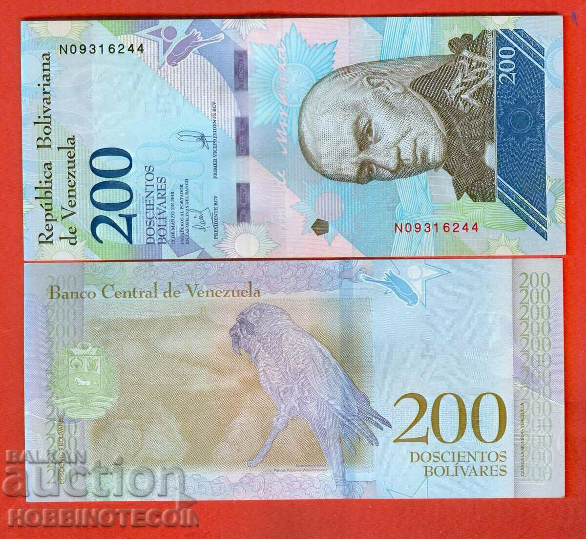 VENEZUELA VENEZUELA 200 Bolivar issue 2018 NEW UNC
