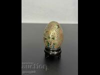 Chinese enamel / cloisonné glass egg. #5294