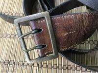 Leather Officer's Belt / King's Belt two straps