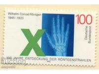 1995. Germany. 150 years of Wilhelm Konrad Röntgen, physicist.