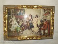 Old painting signed in a gilt frame