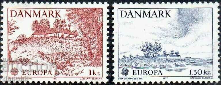 Denmark 1977 Europe CEPT (**), clean, unstamped series