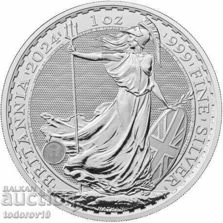 1 oz 2024 Britannia Silver Coin - Great Britain