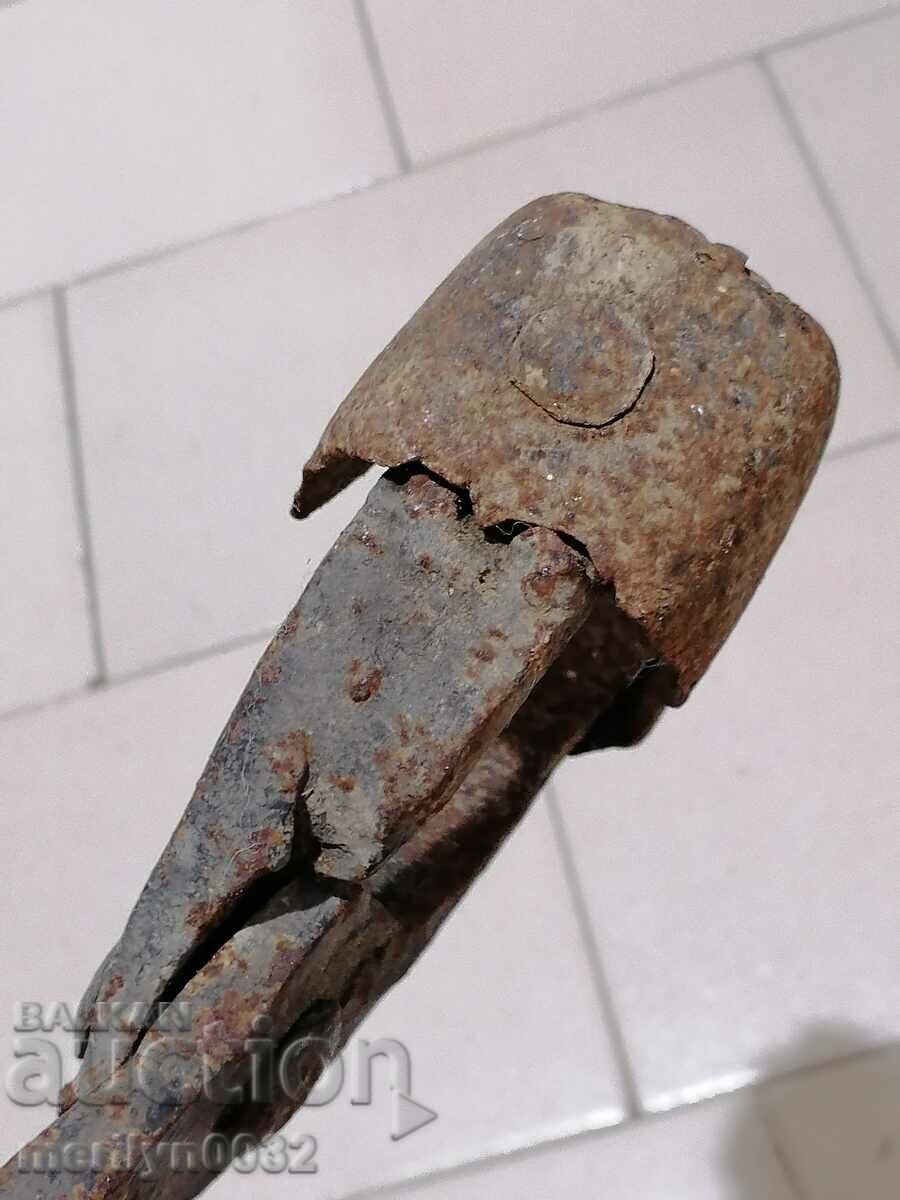 Blacksmith's tongs wrought iron tool - 7