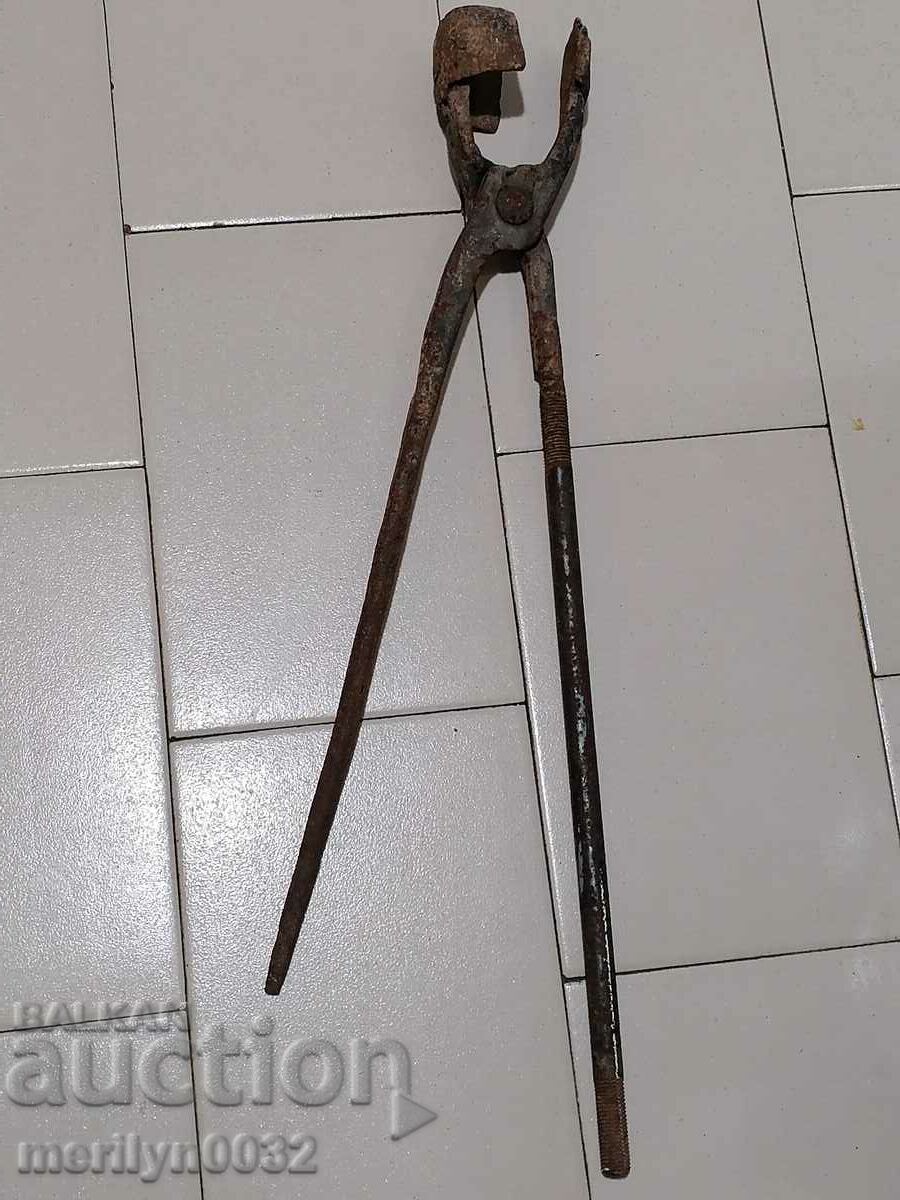 Blacksmith's tongs wrought iron tool