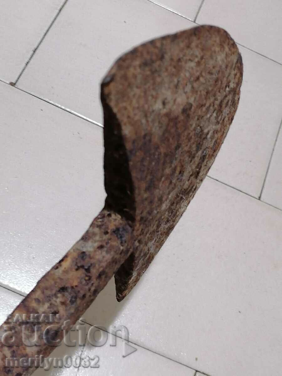 Delivery of Hand-forged ploughshare from an old plough, wrought iron