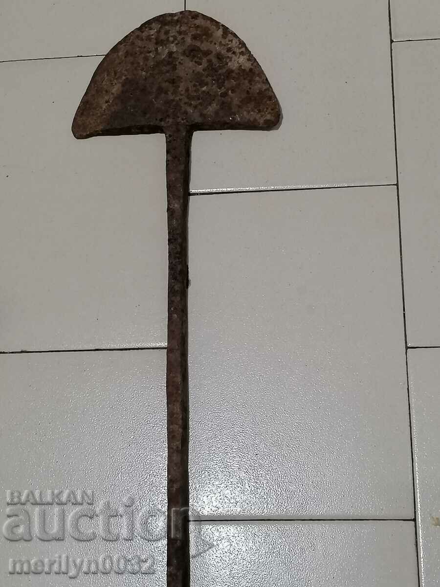 Hand-forged ploughshare from an old plough, wrought iron - 6