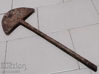 Hand-forged ploughshare from an old plough, wrought iron