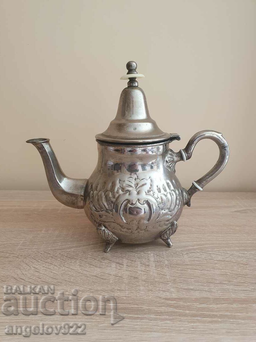 Old Arabic metal teapot with markings!