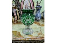 Superb Antique Bohemia Crystal Vase Cup