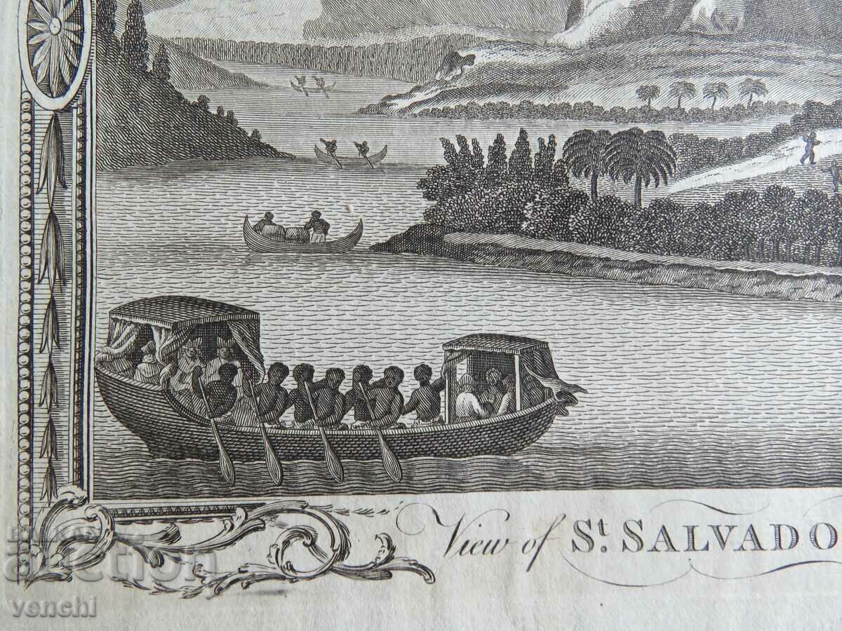 Auction  1782 - ENGRAVING - SALVADOR, SOUTH AMERICA - ORIGINAL
