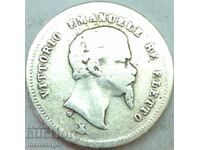 Италия 50 чентесими 1860 Флоренция сребро