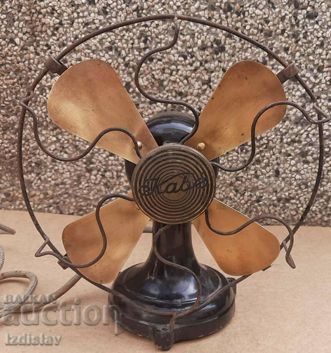 Collector's fan brand Kabe circa 1920