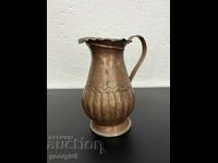 Hand hammered copper jug. #5308