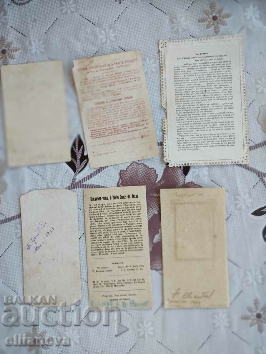 Lot Religious cards 1928-1933 6 pcs. with price 10.00 BGN | € 5.11 Lot Religious cards 1928-1933 6 pcs. with price 10.00 BGN | € 5.11