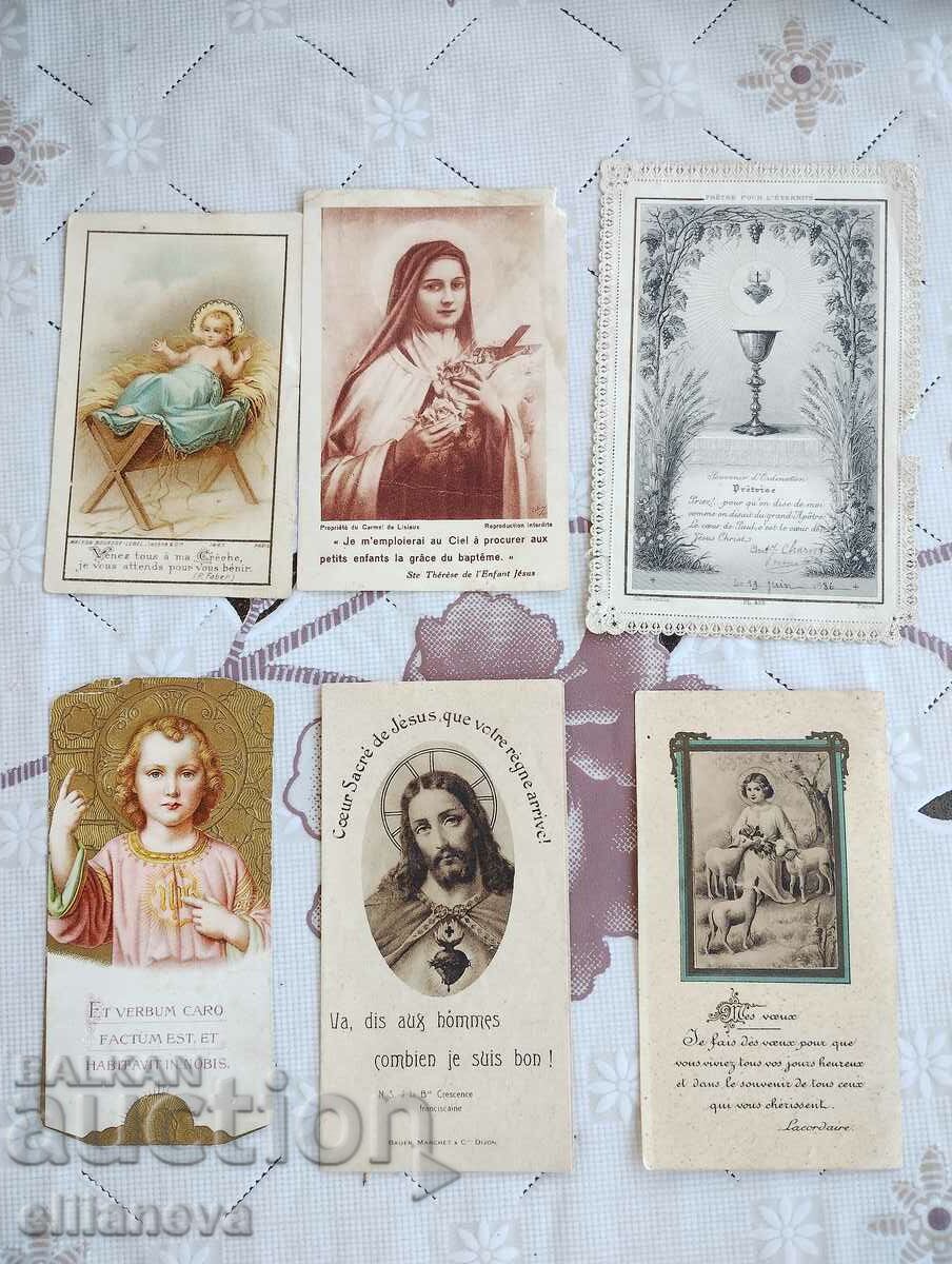 Lot Religious cards 1928-1933 6 pcs.