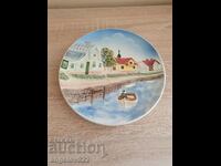 German porcelain wall plate