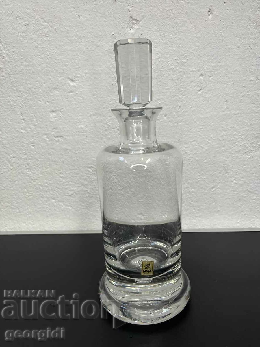 Lead crystal glass bottle. #5313
