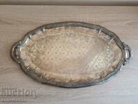 Silver Plated Metal Tray!