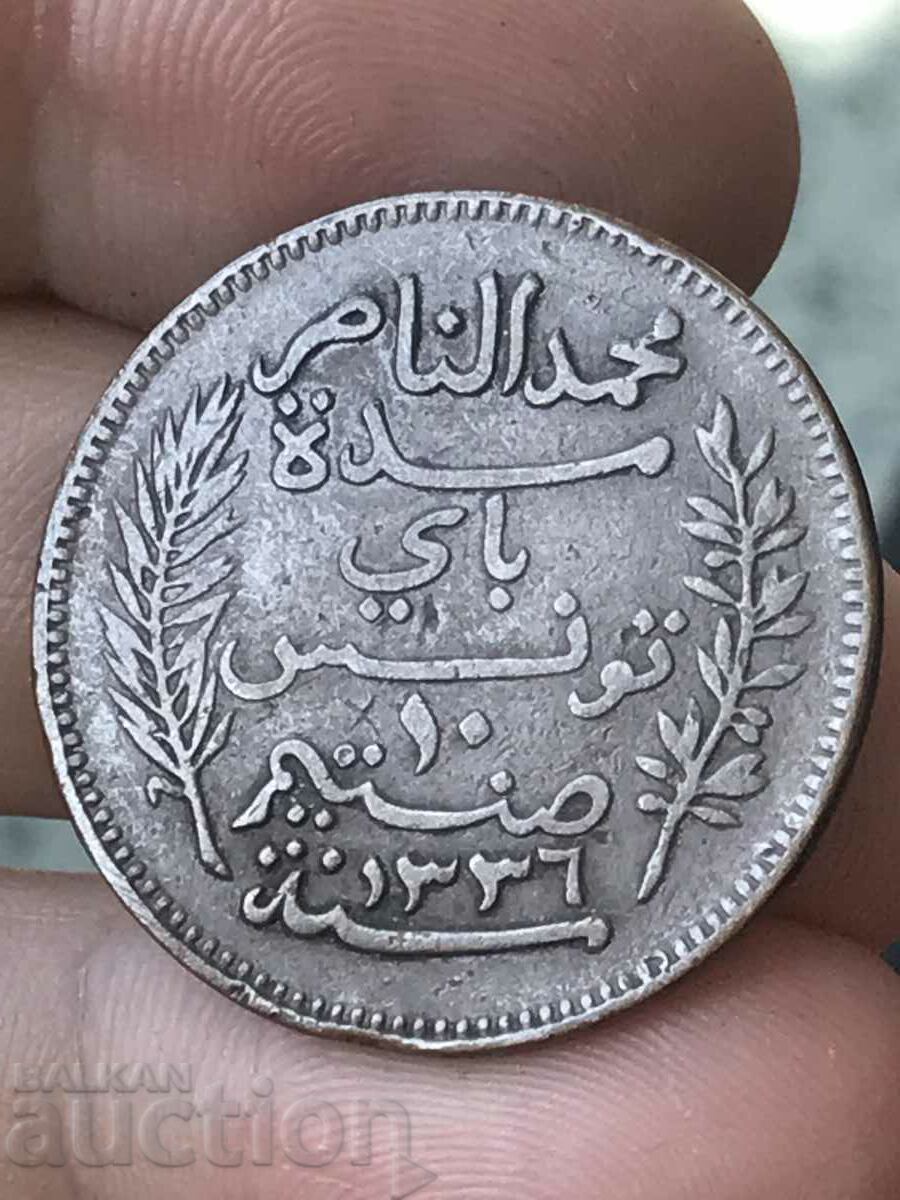 Tunisia 10 centimes 1917 with price 6.00 BGN | € 3.07 Tunisia 10 centimes 1917 with price 6.00 BGN | € 3.07