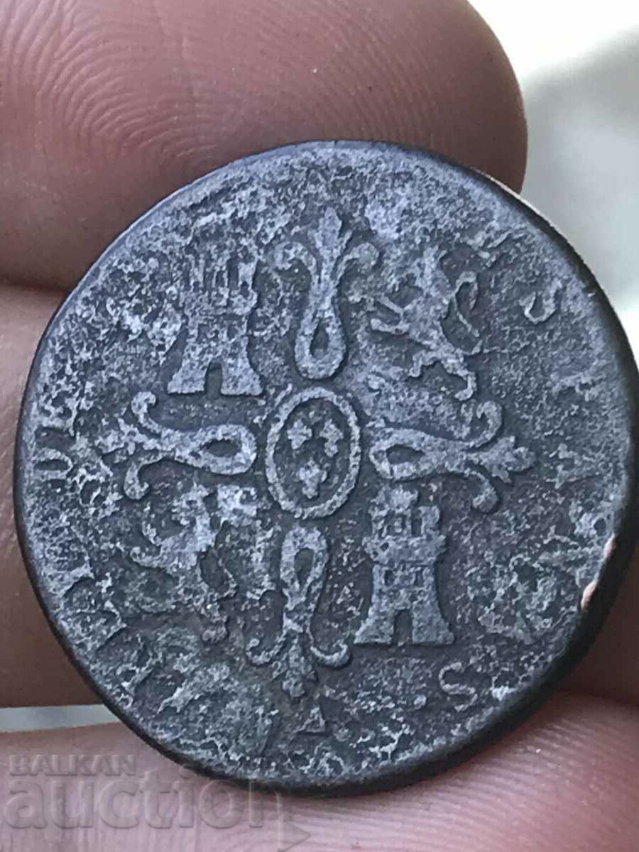 Spania 8 Maravedi 1823 Fernando VII Hubia Spania 8 Maravedi 1823 Fernando VII Hubia