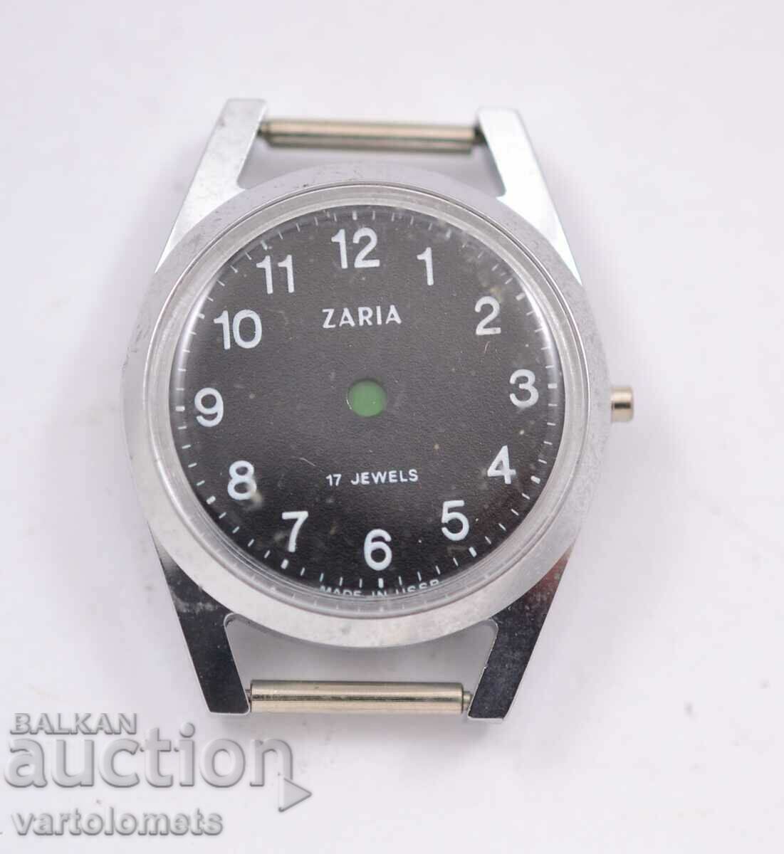 ZARYA women's watch case and dial - unused