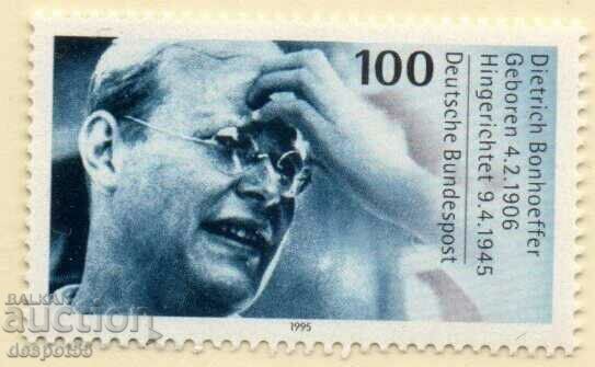 1995 Германия. 50 г. от смъртта на Дитрих Бонхьофер, теолог.