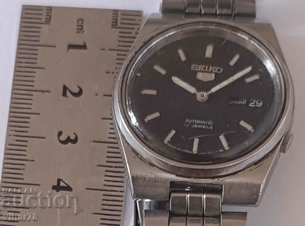 Ανδρικό αυτόματο ρολόι Seiko - Δεν λειτουργεί για επισκευή με τιμή € 25.99 | 50.83 BGN Ανδρικό αυτόματο ρολόι Seiko - Δεν λειτουργεί για επισκευή με τιμή € 25.99 | 50.83 BGN