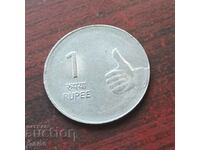 India 1 Rupee 2007